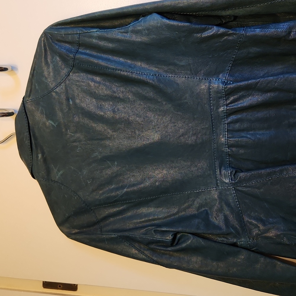 Boss Leather Jacket size 10 - Picture 6 of 8